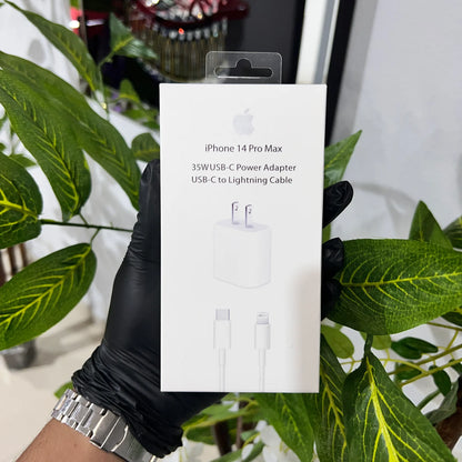 Set Cable y Cubo Lightning a Tipo-C – Certificado MFi 20W